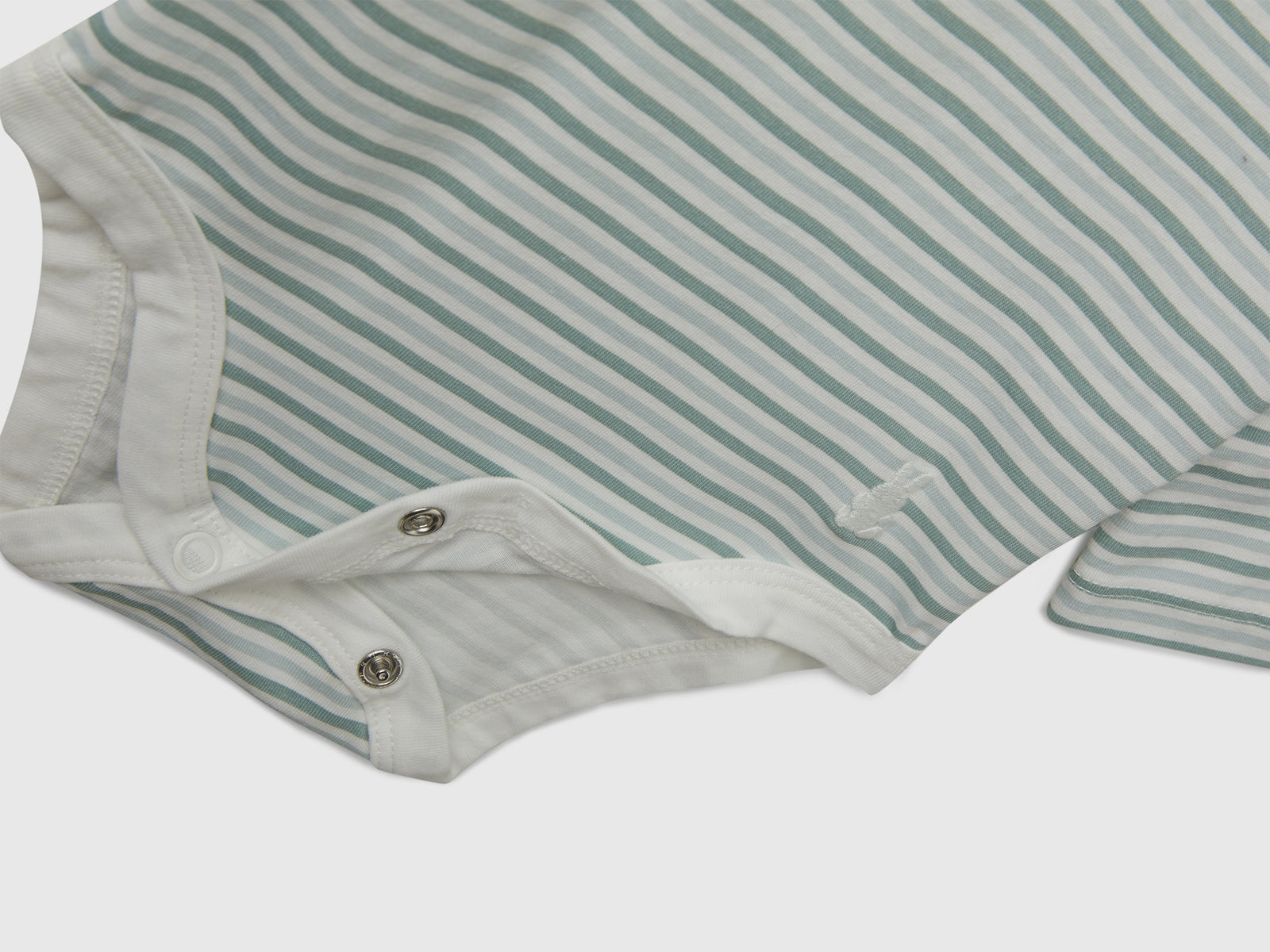 Due body a manica lunga da neonato verde acqua 2 | Benetton Outlet