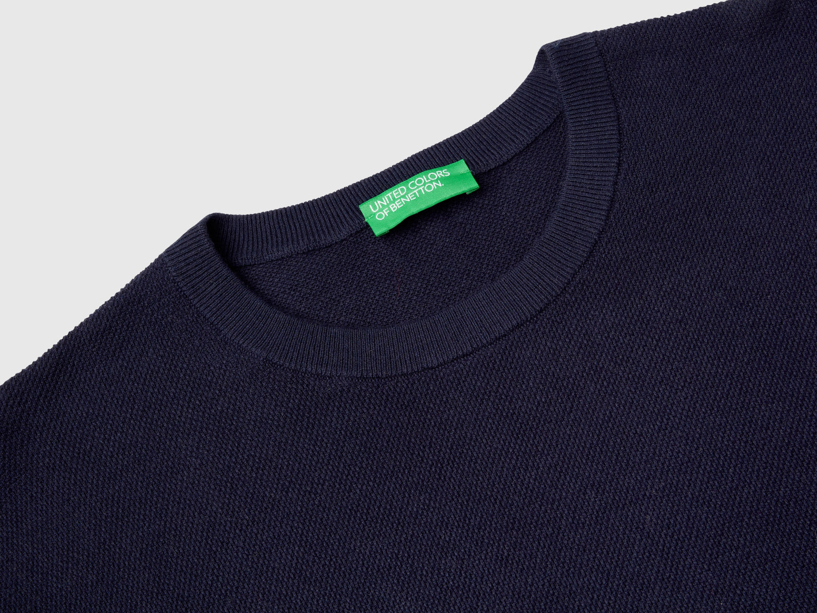 Maglioncino in misto cashmere da uomo blu scuro 3 | Benetton Outlet