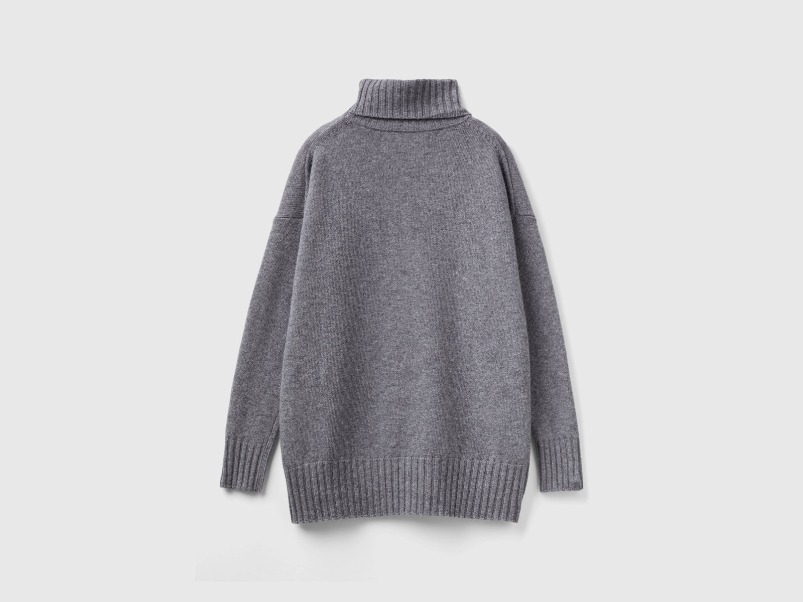 Dolcevita con spacchi da donna grigio scuro 2 | Benetton Outlet