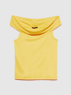 T-shirt spalle scoperte