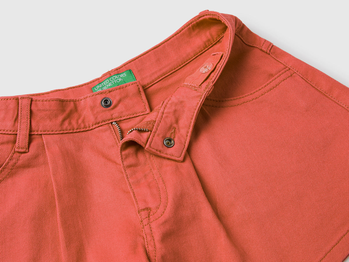 Pantaloncini corti in cotone elasticizzato