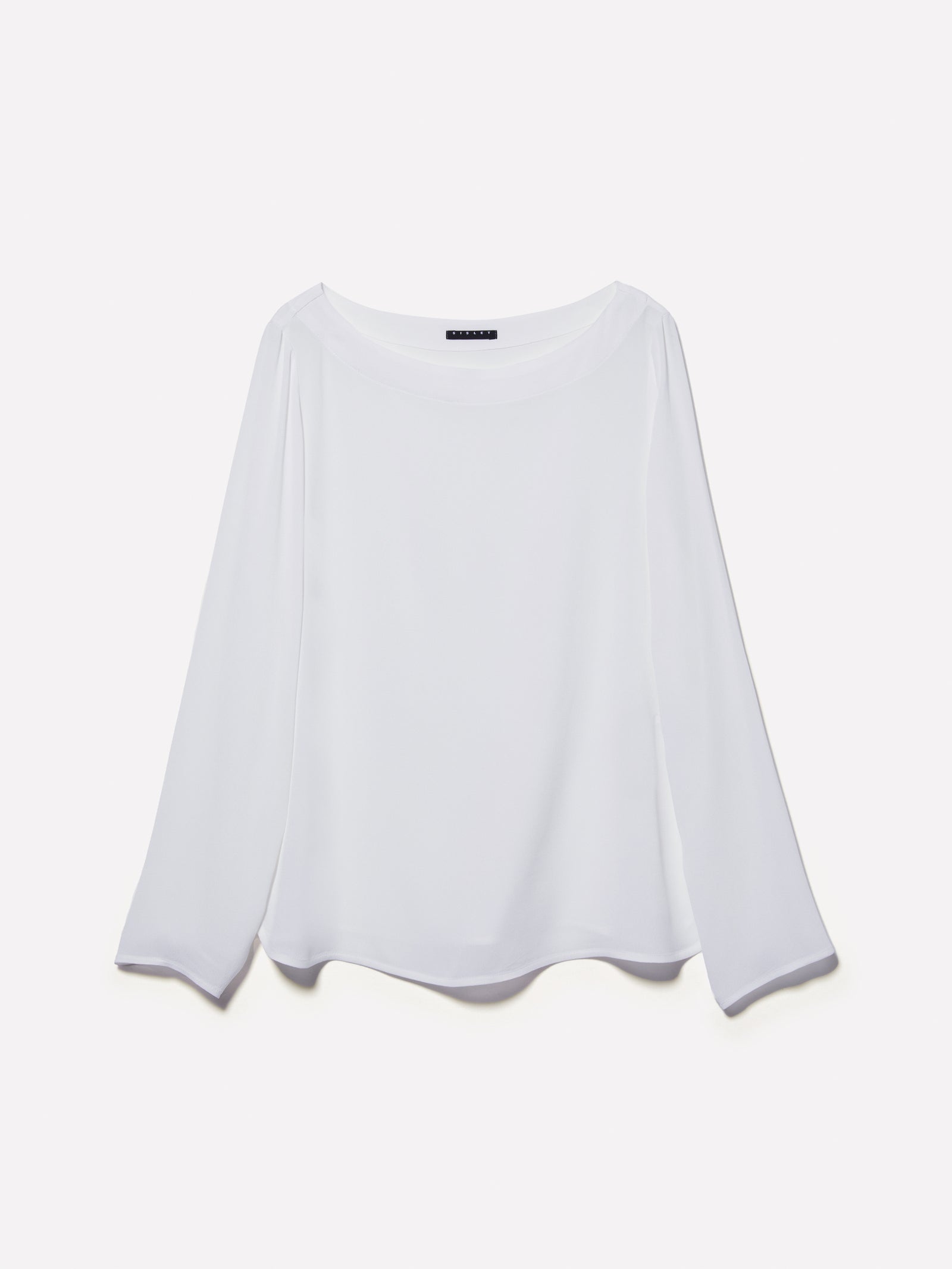 Blusa con scollo a barca da donna bianco | Sisley Outlet