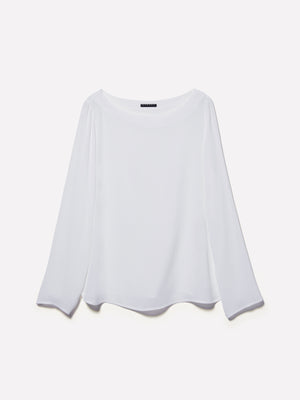 Blusa con scollo a barca