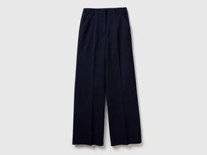 Pantaloni ampi gessati