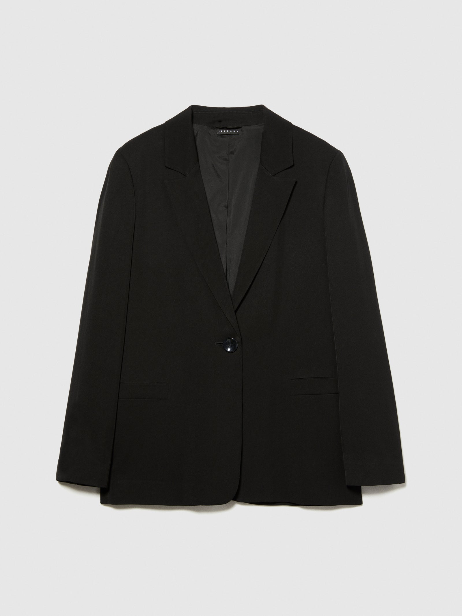 Blazer monopetto da donna nero | Sisley Outlet