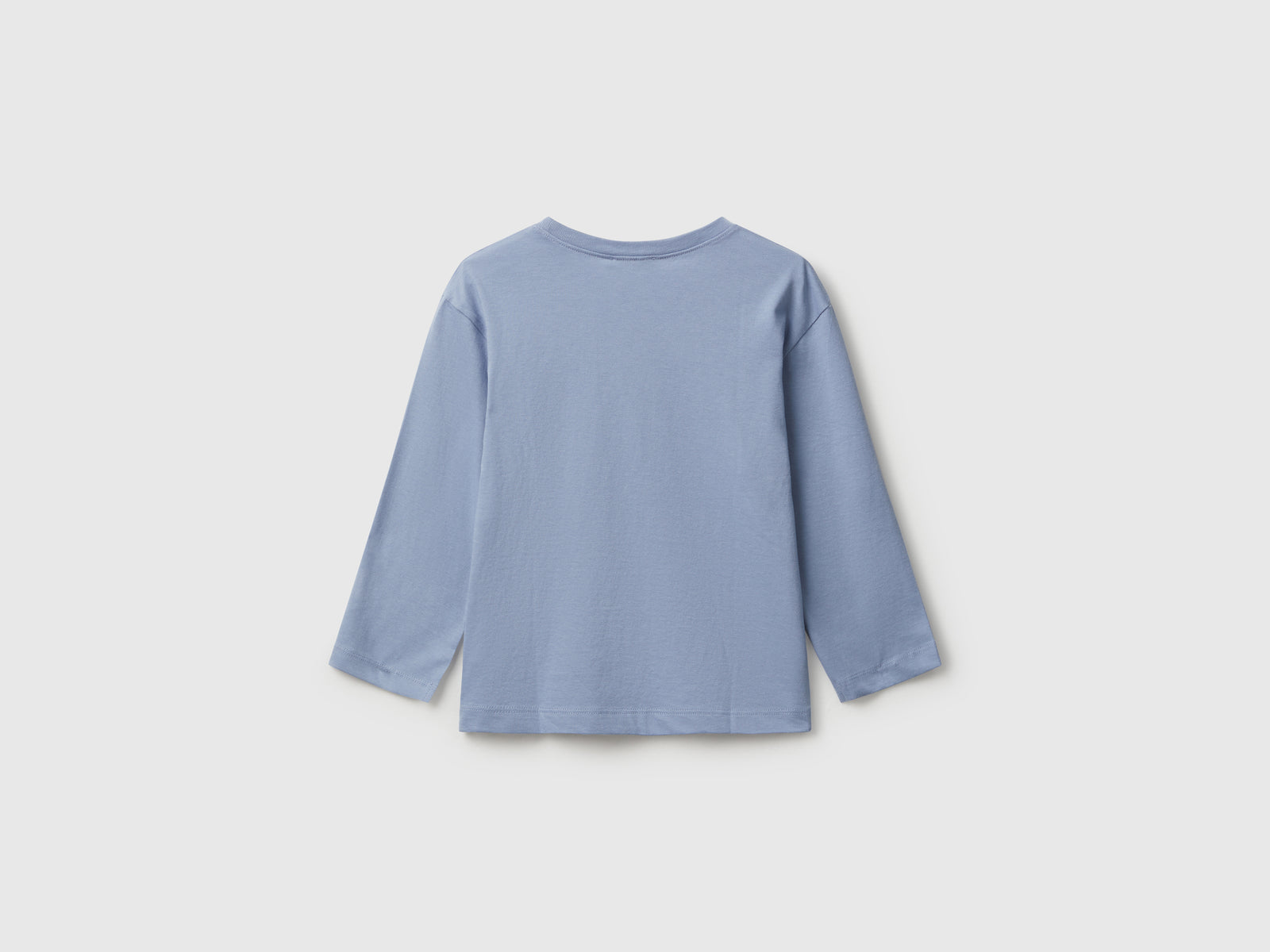 T-shirt con stampa logo da bimbo azzurro 2 | Benetton Outlet