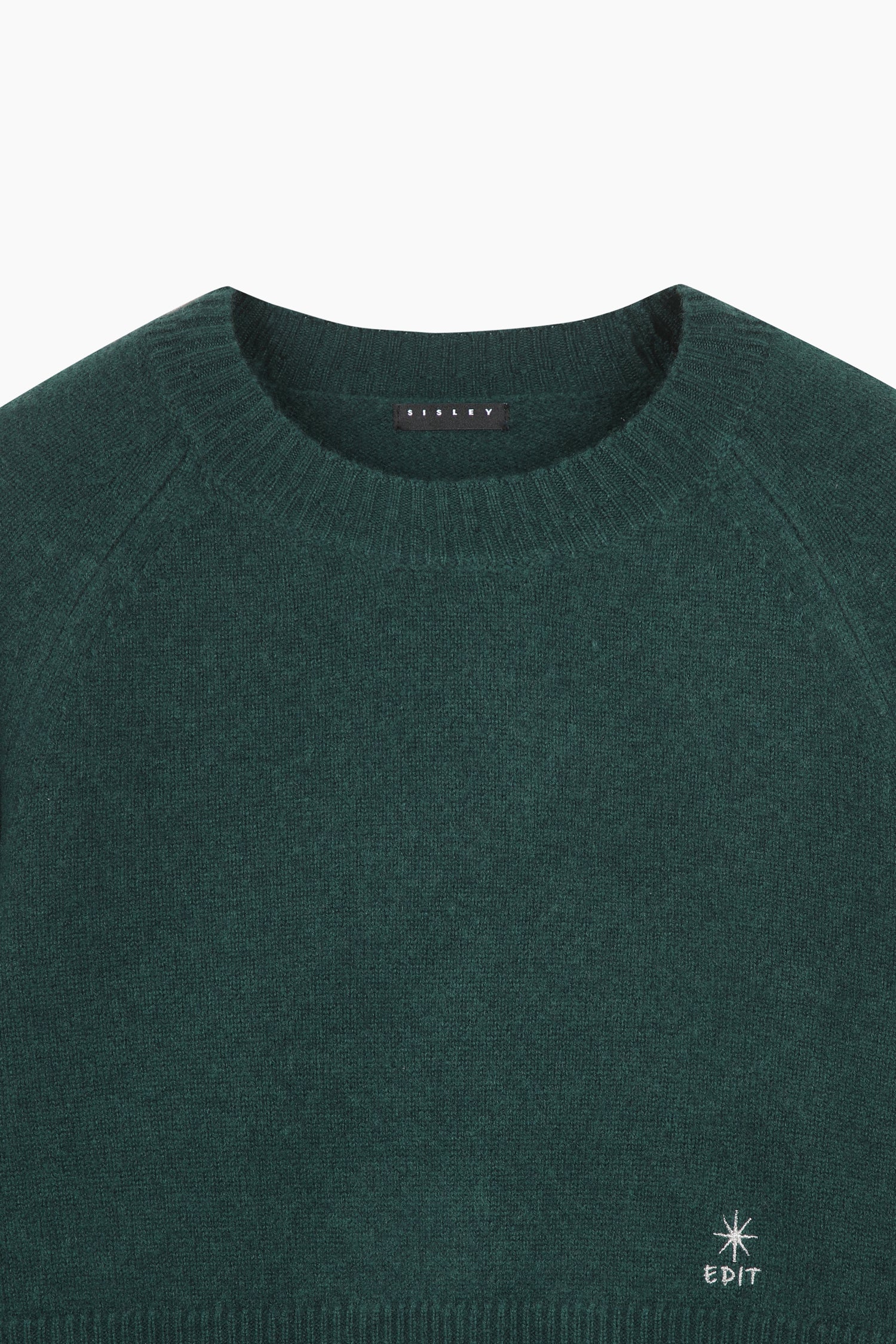 Maglia girocollo da donna verde scuro 3 | Sisley Outlet