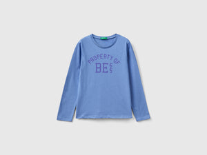 T-shirt con stampa lettering