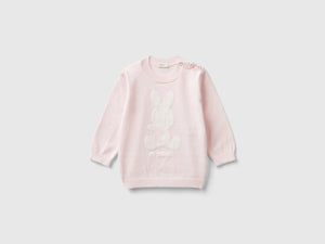 Maglia in caldo cotone con intarsio