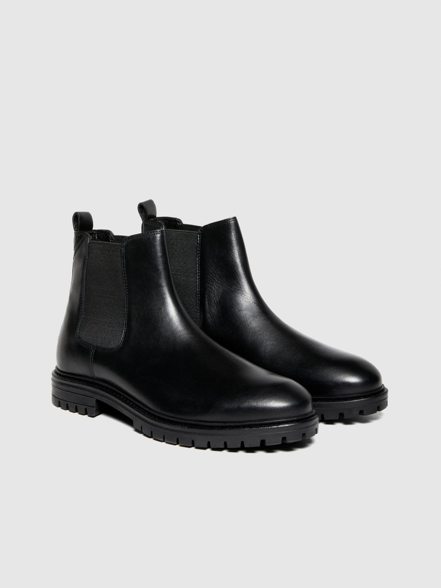 Stivaletti Chelsea in pelle da uomo nero | Sisley Outlet