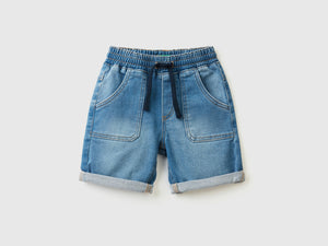 Shorts in denim elasticizzato