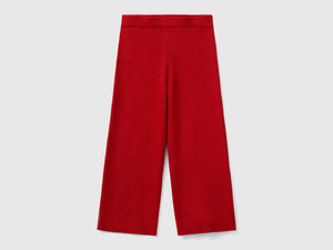 Pantaloni in maglia con lurex