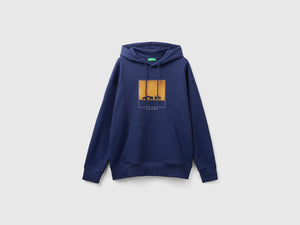 Felpa con cappuccio e stampa