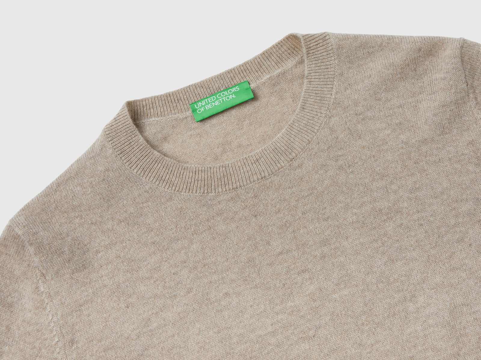 Maglioncino in puro cashmere da donna beige 3 | Benetton Outlet