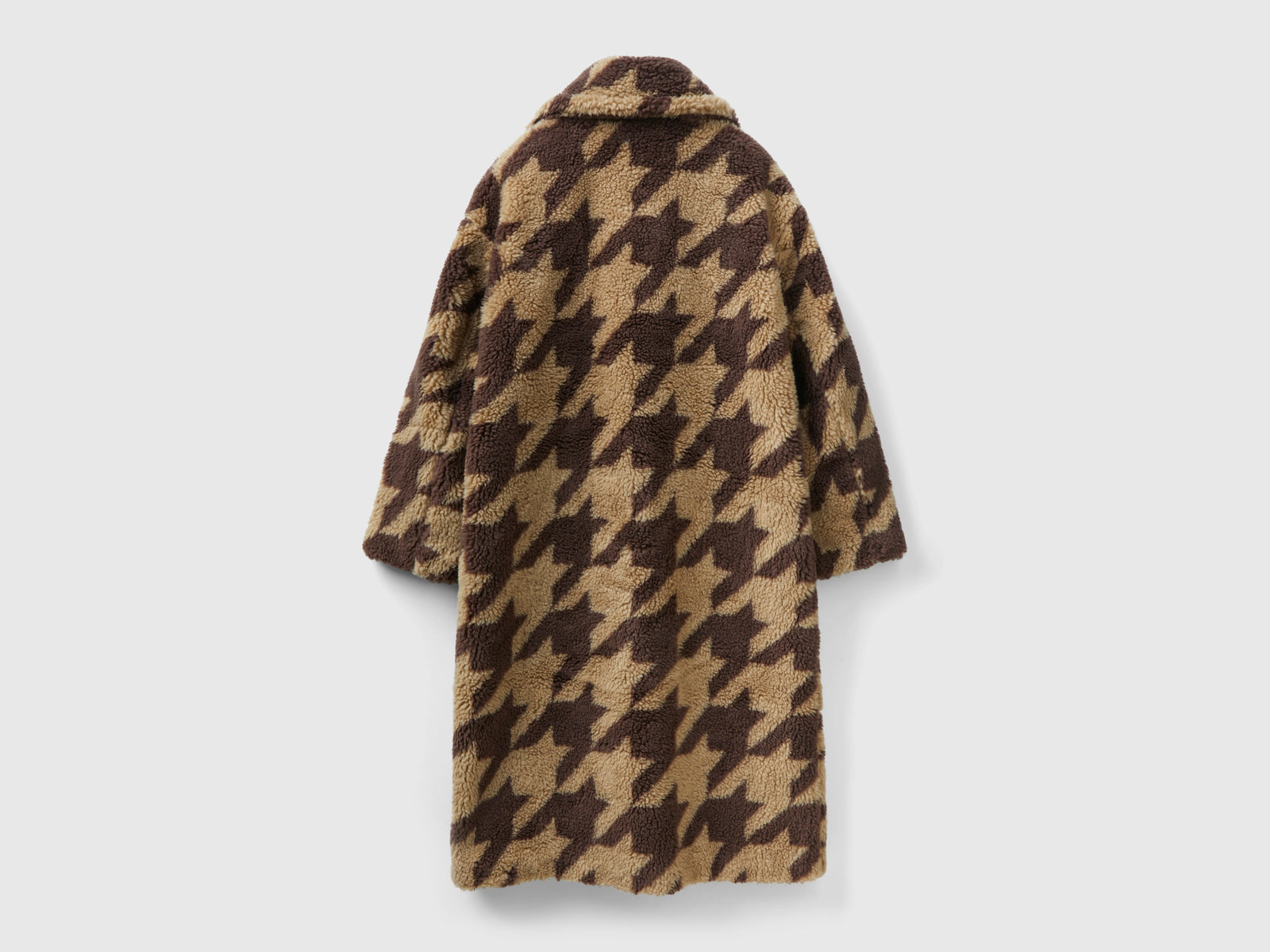 Cappotto teddy pied de poule da donna multi-color 2 | Benetton Outlet