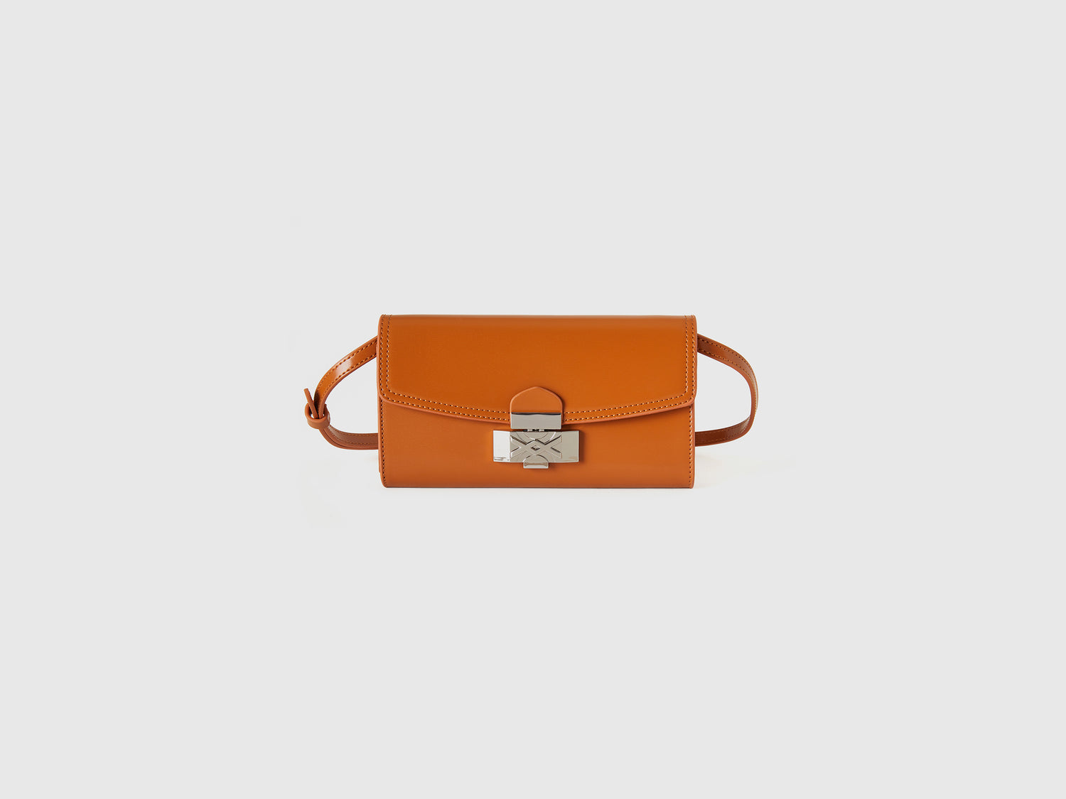 Borsa portacellulare con tracolla da donna bruciato | Benetton Outlet