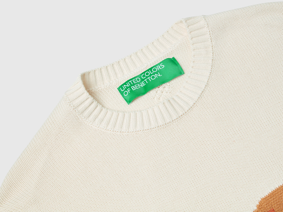 Maglia con intarsio cavallo