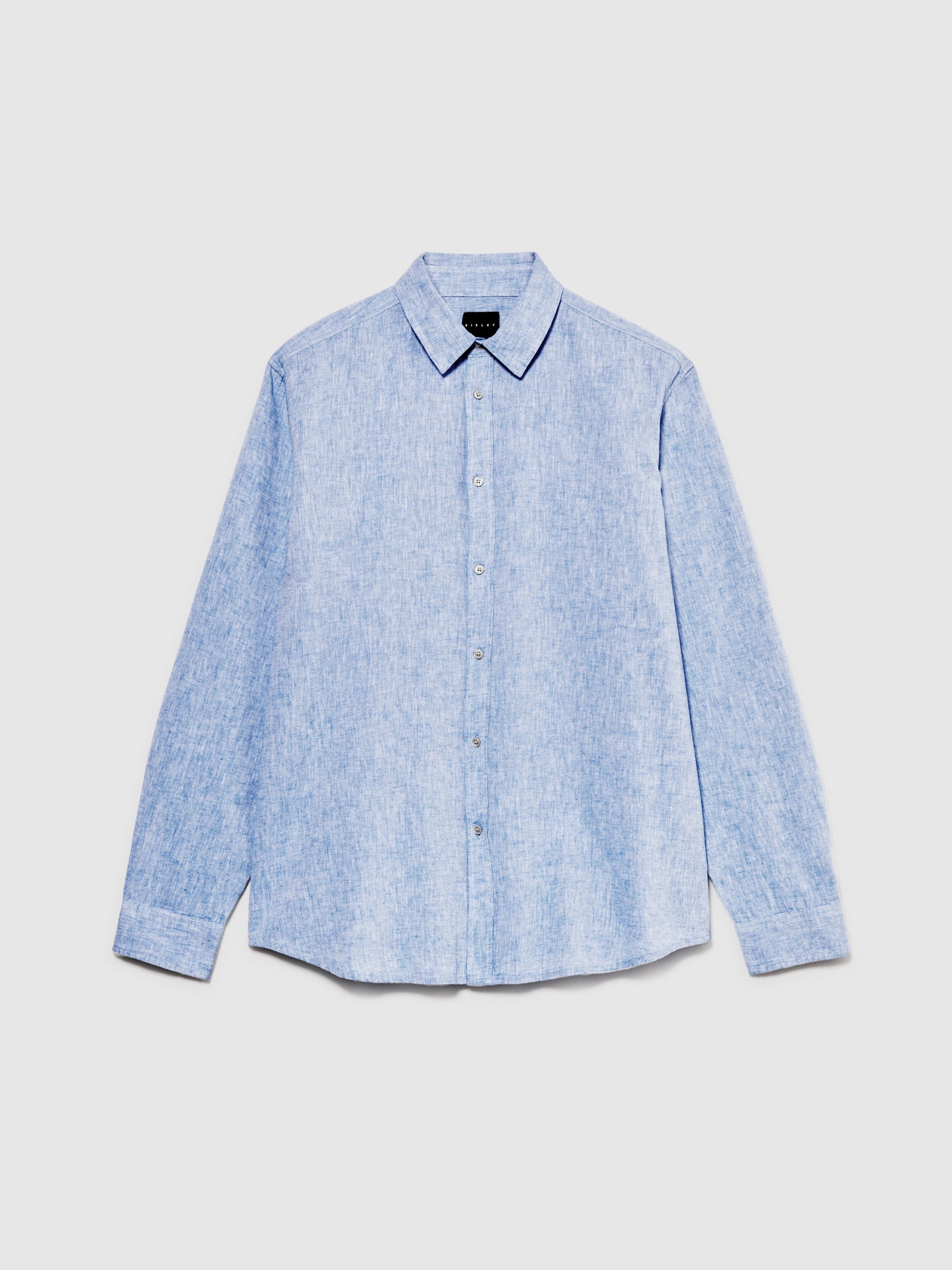 Camicia in misto lino da uomo blu | Sisley Outlet