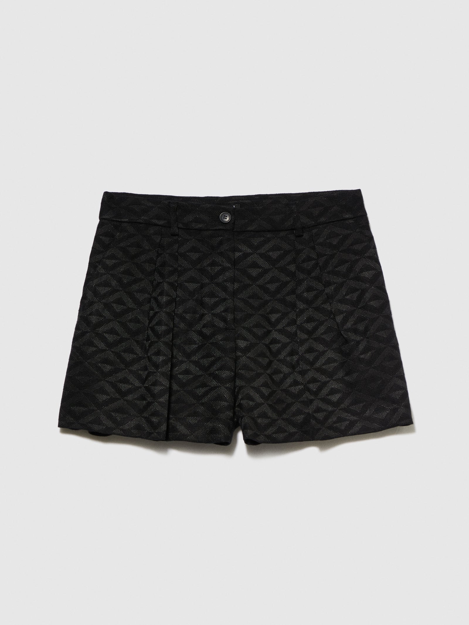 Shorts jacquard da donna nero | Sisley Outlet