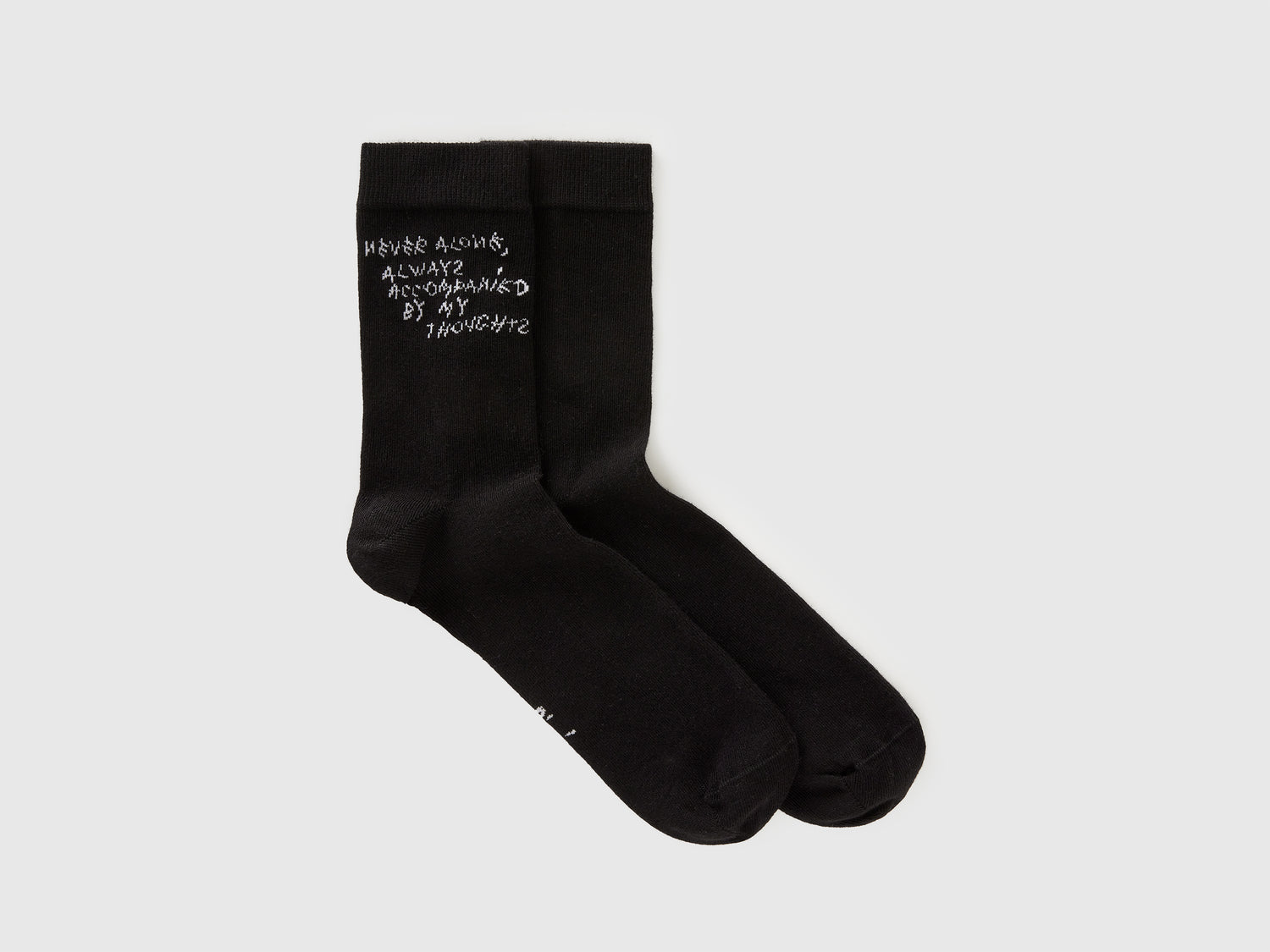 Calzini con scritte Coco Capitán da uomo nero | Benetton Outlet