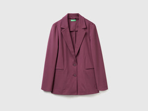 Blazer in misto viscosa stretch