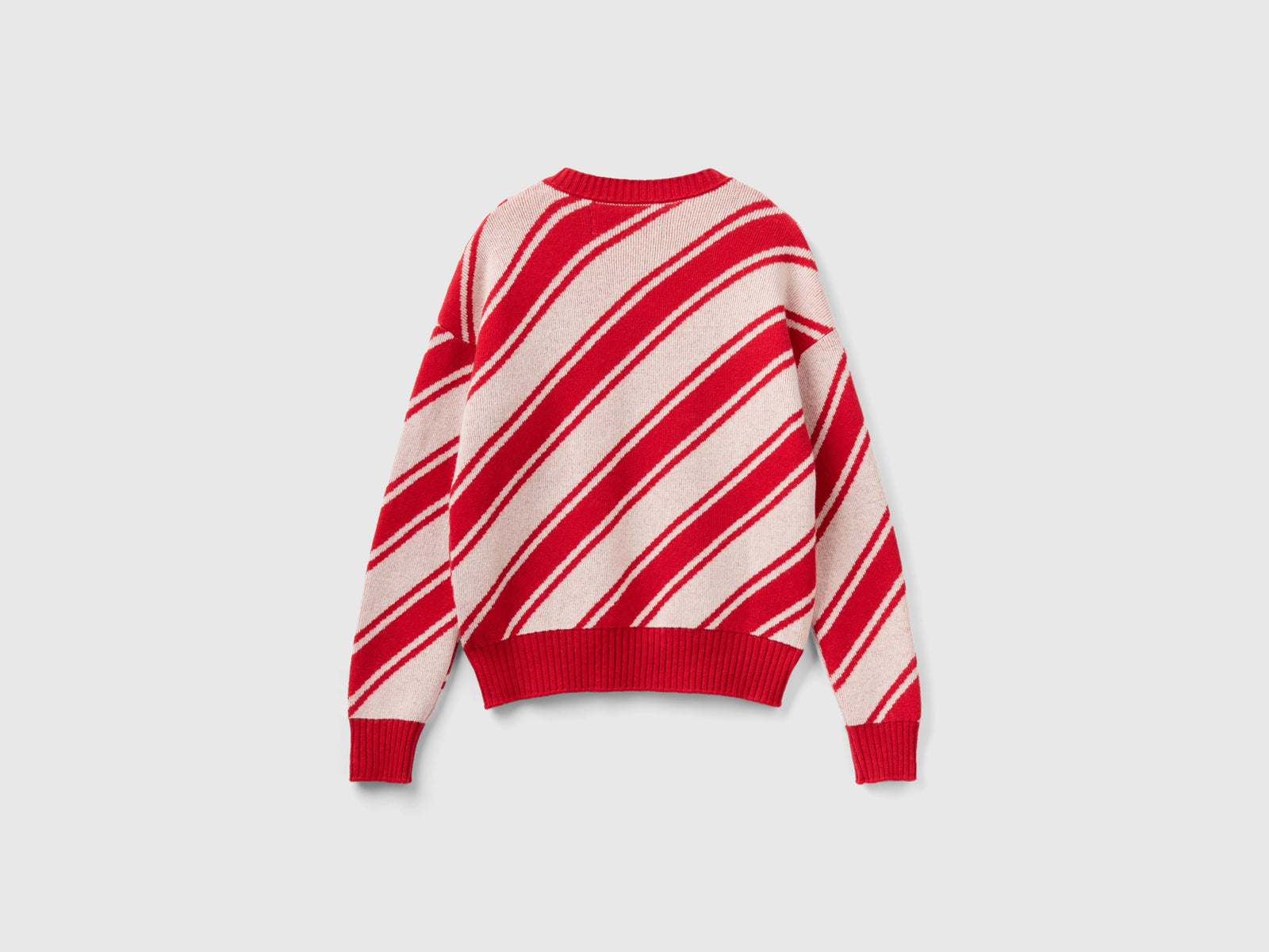 Maglia a righe regimental da donna rosso 2 | Benetton Outlet