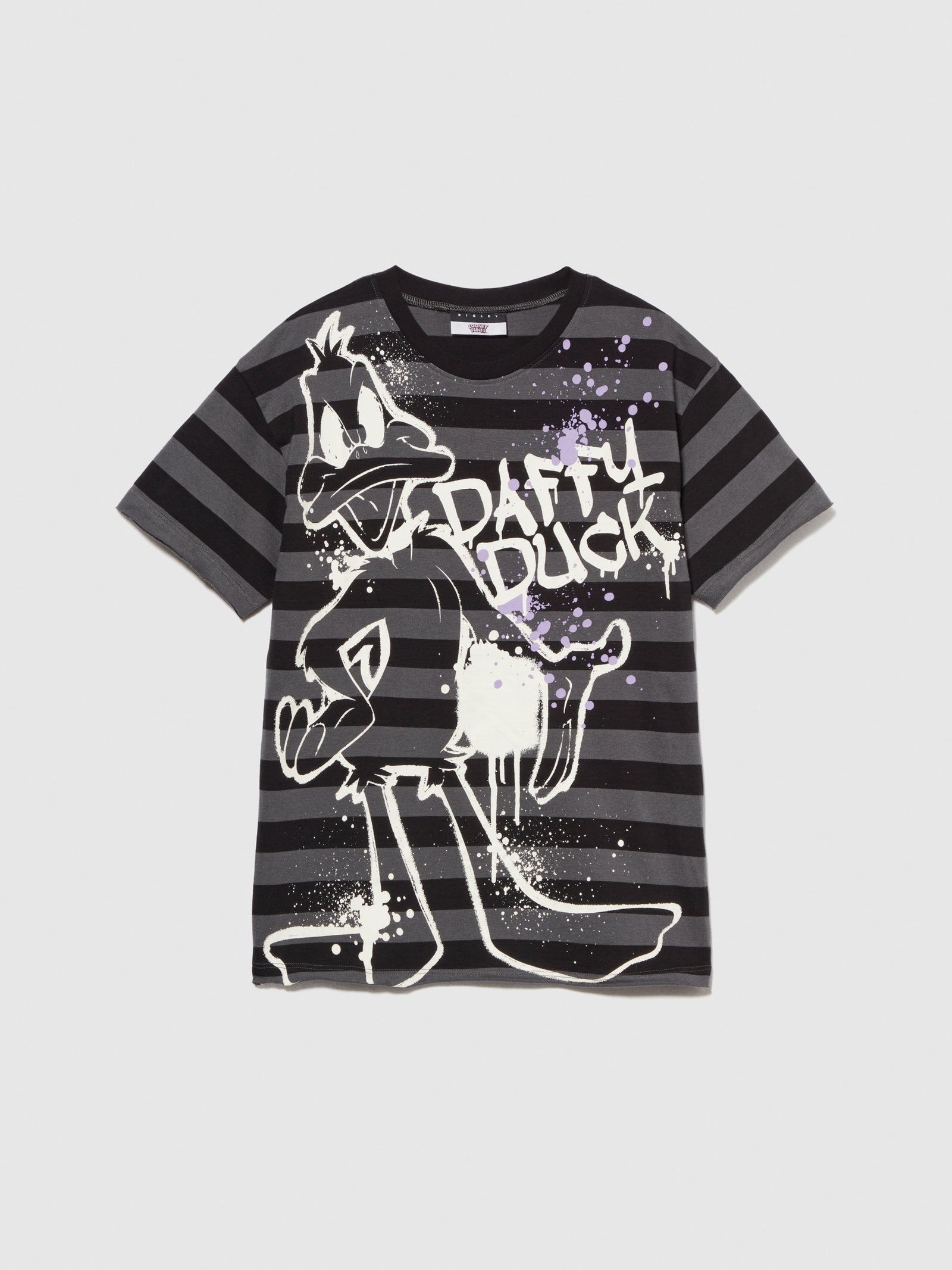 T-shirt a righe con stampa ©Looney Tunes da bambino nero | Sisley young Outlet