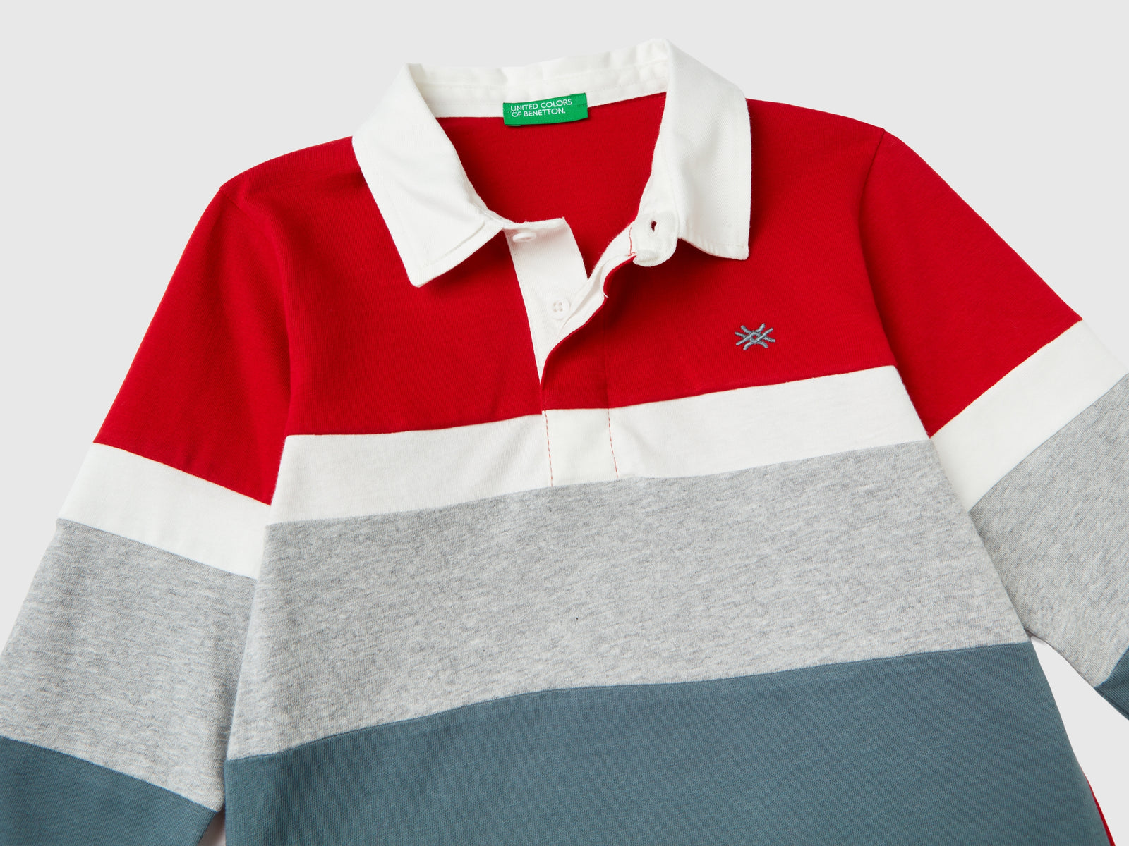 Polo stile rugby 100% cotone da bimbo multi-color 3 | Benetton Outlet