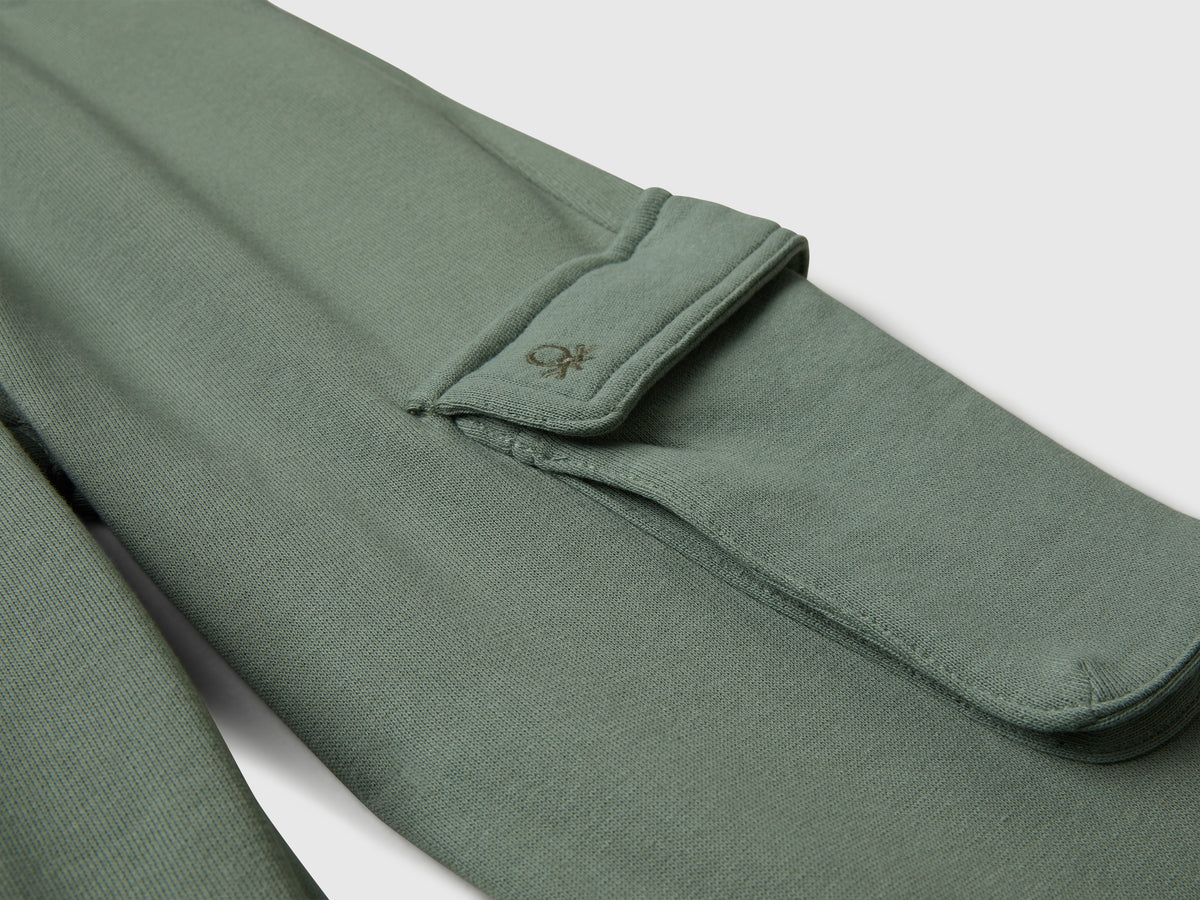 Joggers cargo in felpa