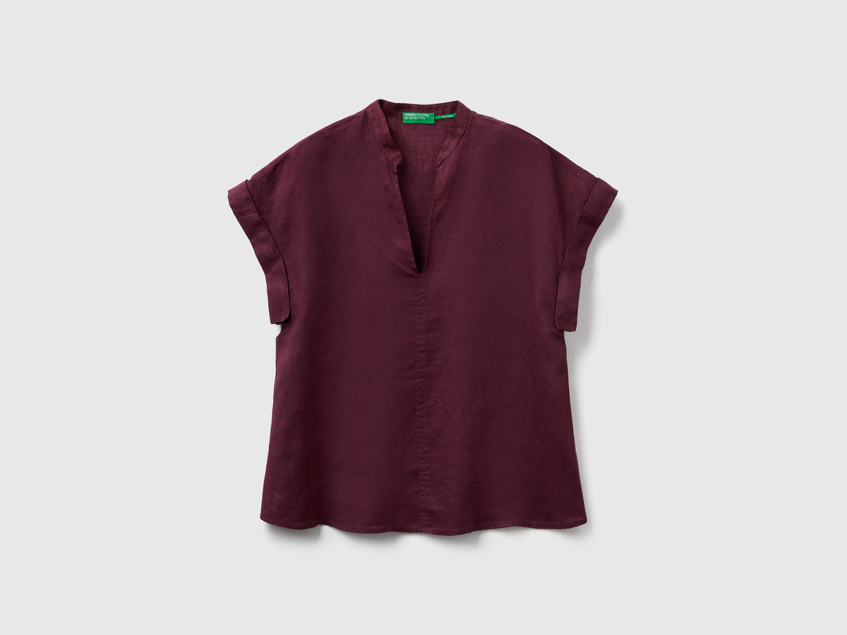 Blusa con scollo a V