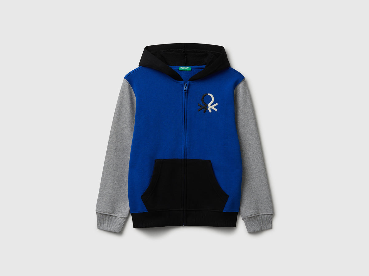 Felpa con zip e cappuccio