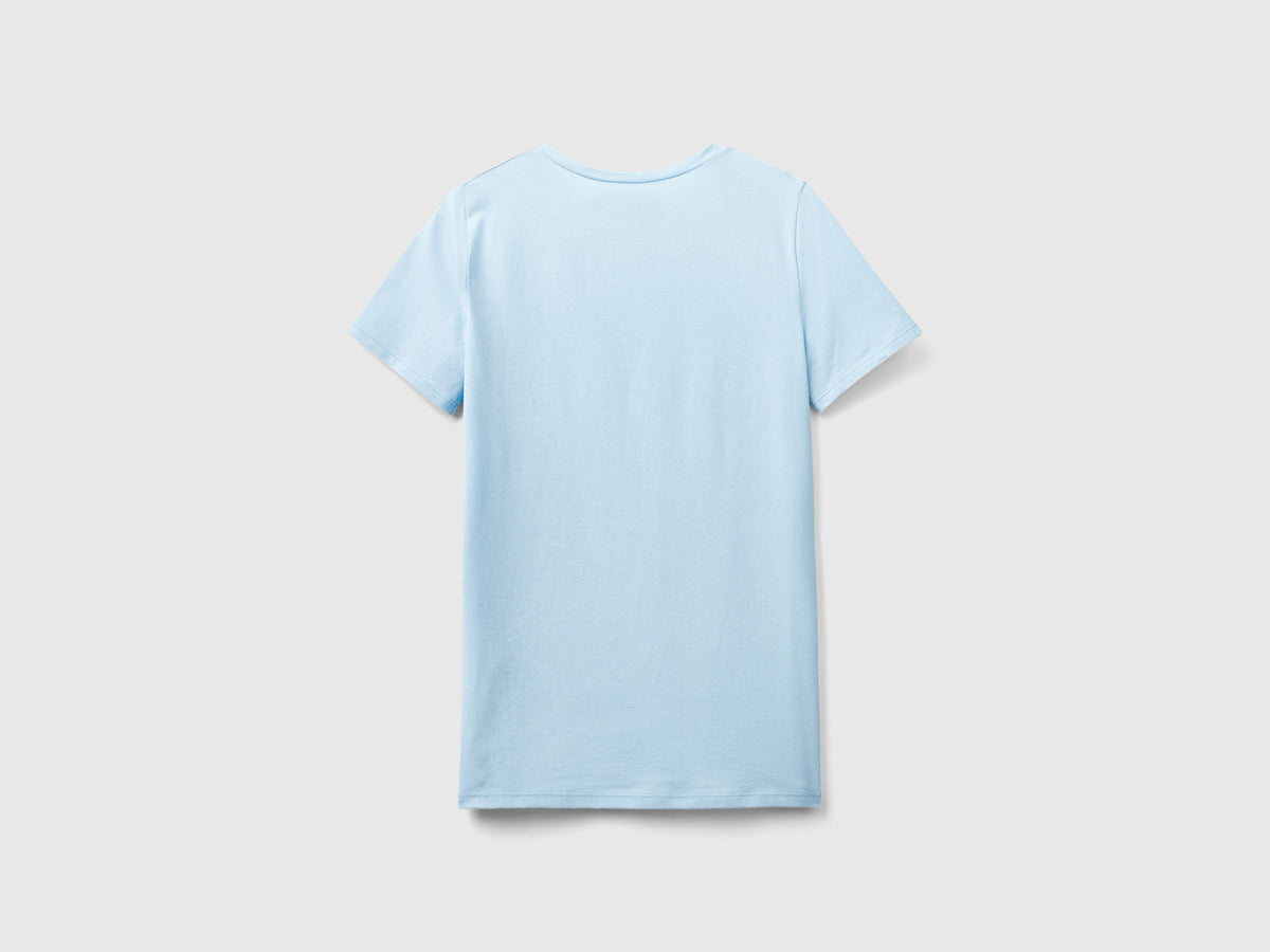 T-shirt in cotone bio super stretch