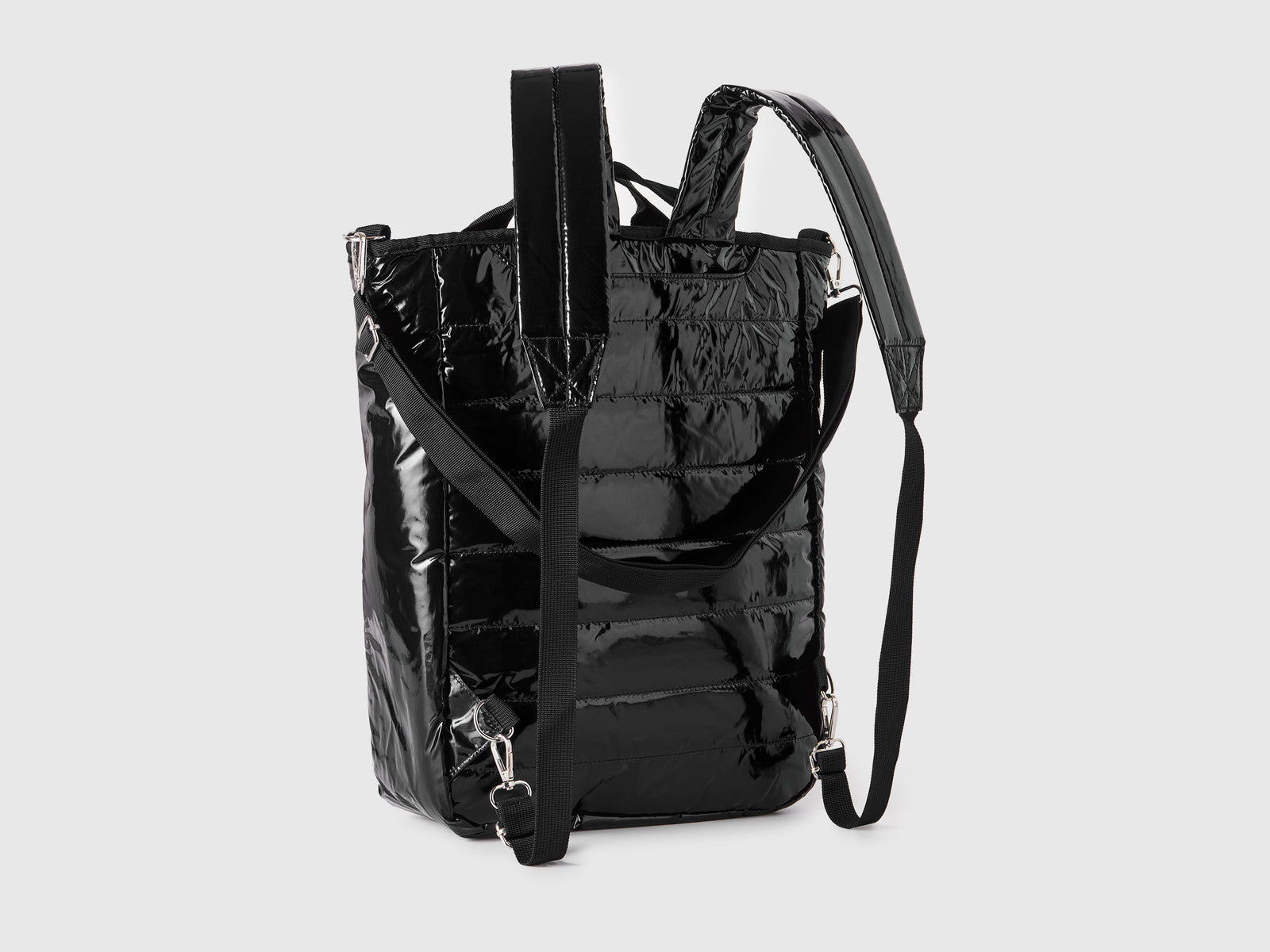 Zaino imbottito con tracolla da uomo nero 2 | Accessori 0j Outlet