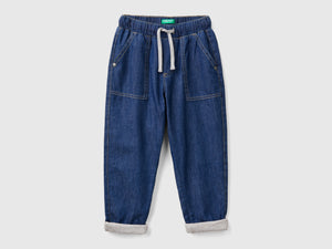Joggers foderati in jeans