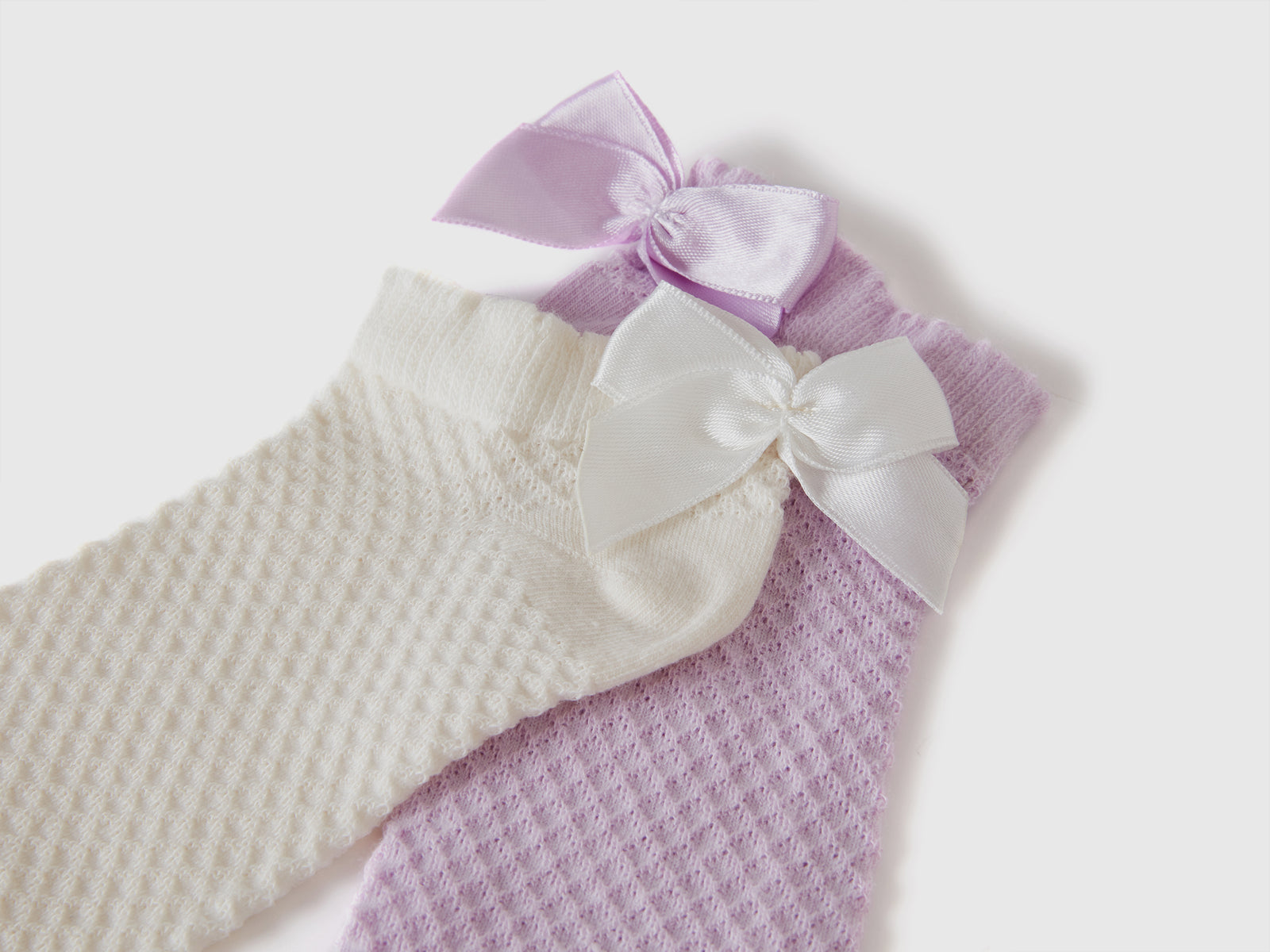 Calzini corti con fiocchetto da bambina multi-color 2 | Benetton Outlet