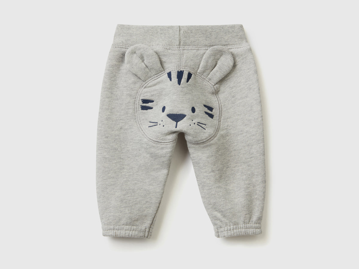 Pantaloni lunghi in felpa di puro cotone
