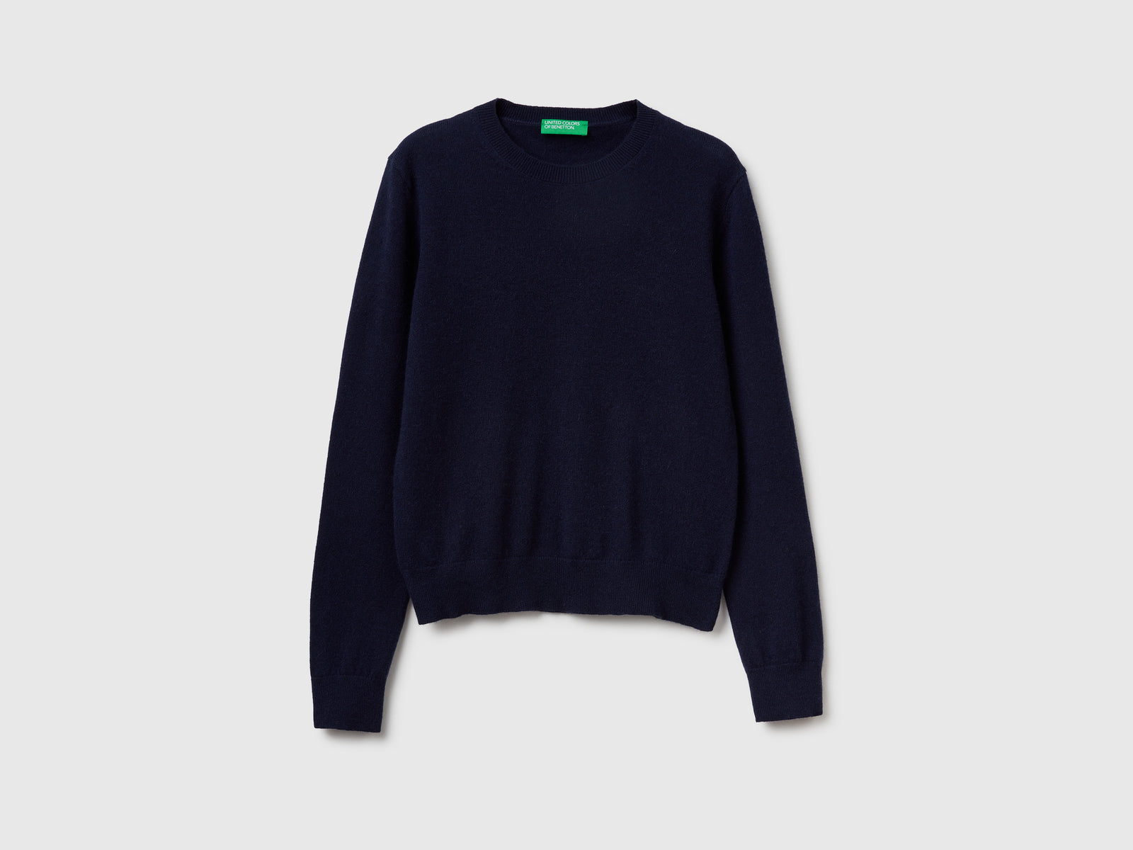 Maglioncino in puro cashmere da donna blu scuro | Benetton Outlet