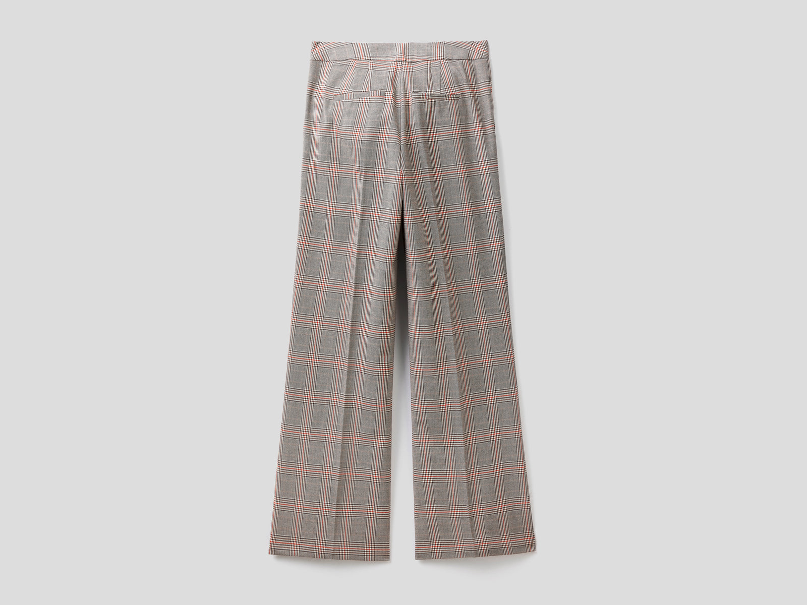 Pantaloni fantasia in flanella da donna marrone 2 | Benetton Outlet