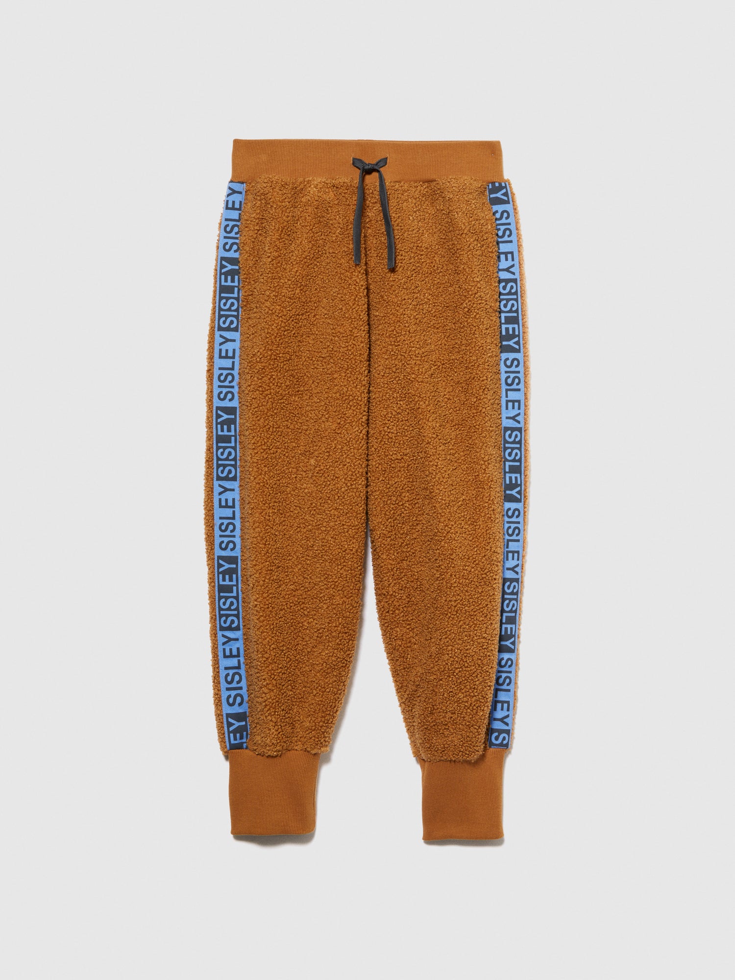 Joggers teddy con banda logata da bambino cammello | Sisley young Outlet