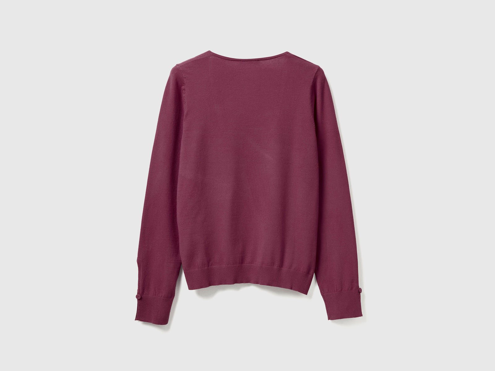 Maglia con scollo quadrato da donna prugna 2 | Benetton Outlet