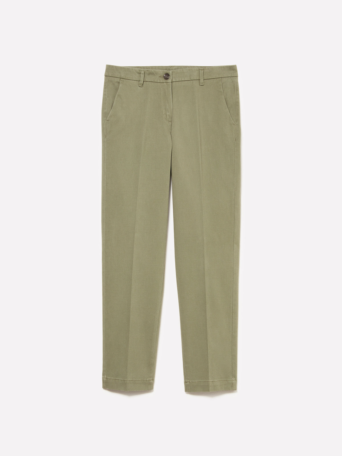 Pantaloni chino verde scuro a sigaretta