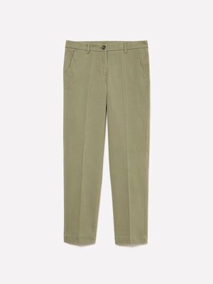 Pantaloni chino verde scuro a sigaretta