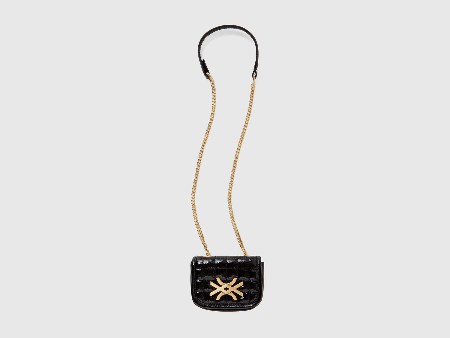 Be Bag mini lucida da bambina nero | Benetton Outlet