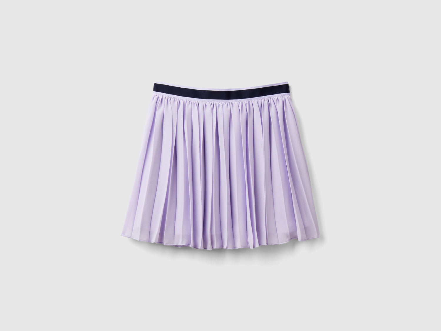 Gonna plissettata da bambina lilla | Benetton Outlet