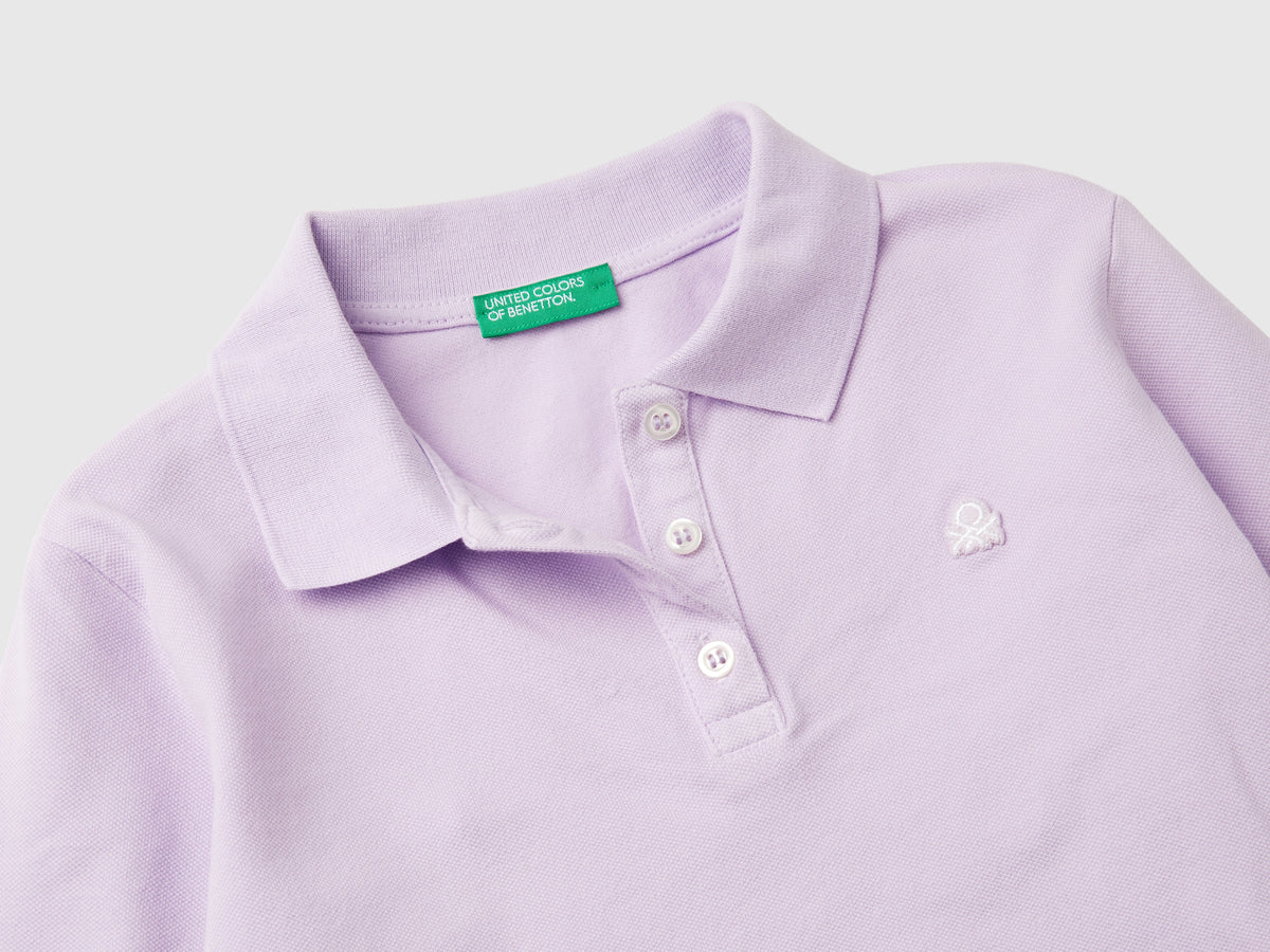 Polo manica lunga in cotone bio