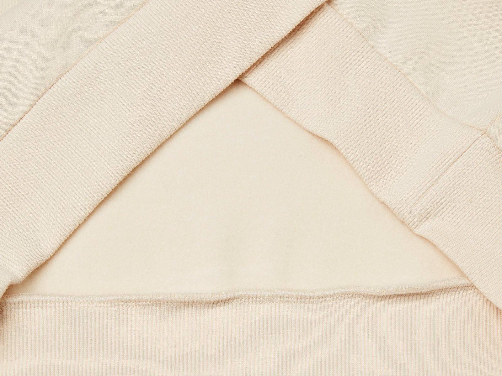 Calda felpa regular fit con ricamo fiori da donna bianco panna 3 | Benetton Outlet