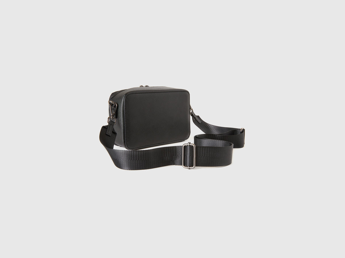 Borsa tracolla in tessuto spalmato
