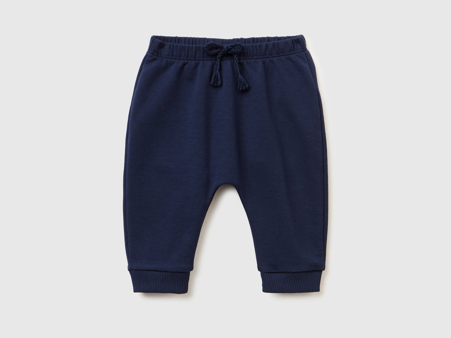 Pantaloni in calda felpa con taschino da neonato blu scuro | Benetton Outlet