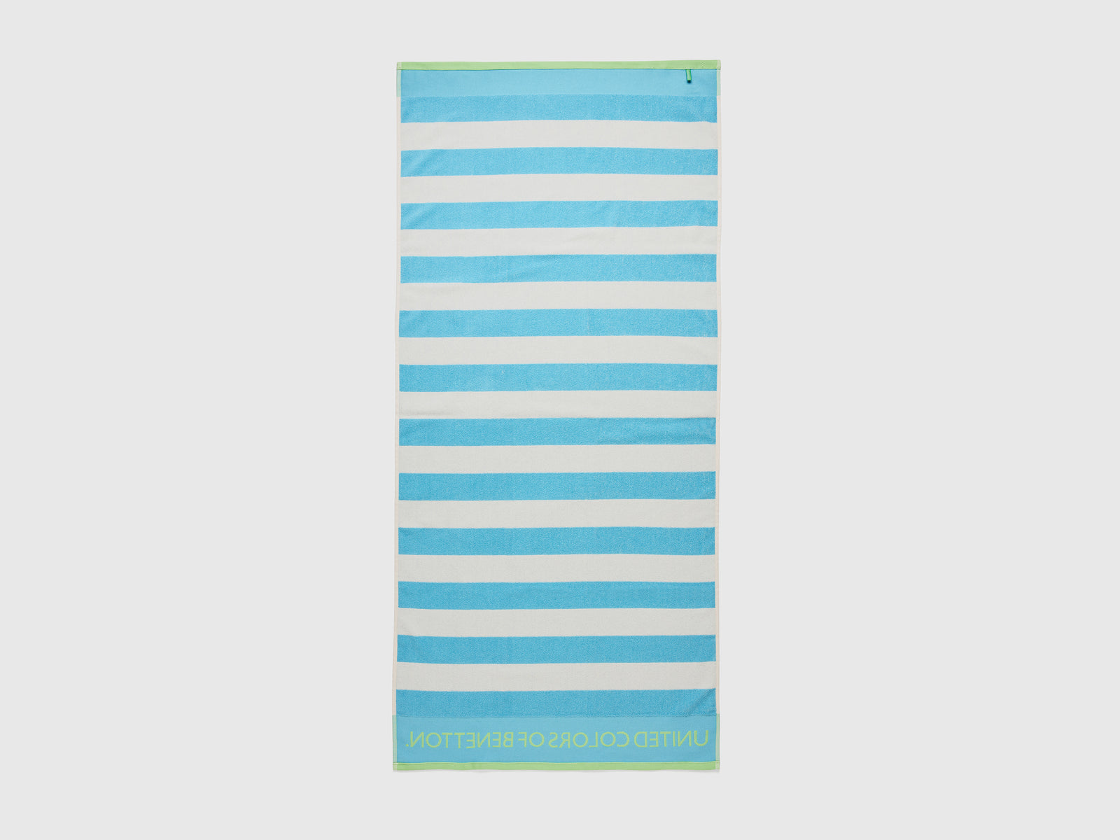 Telo mare a righe azzurro e bianco da bambino multi-color 2 | Benetton Outlet