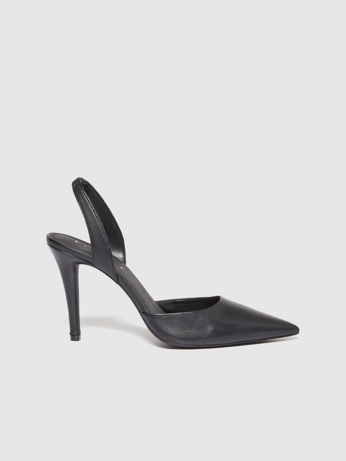 Slingback in pelle